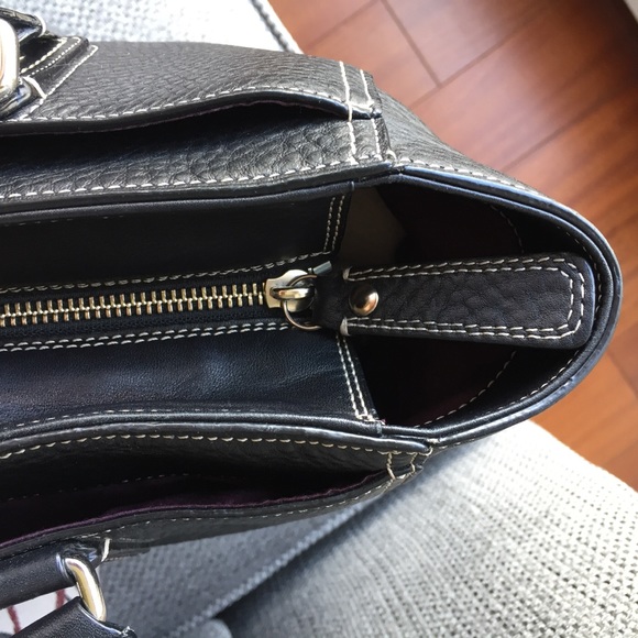 🖤Coach F13960 Black Hampton Pebble Leather Tote - Picture 8 of 11